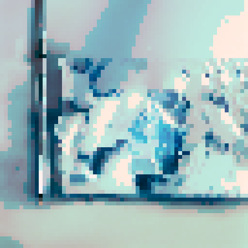 a desk with a pin art and a computer 