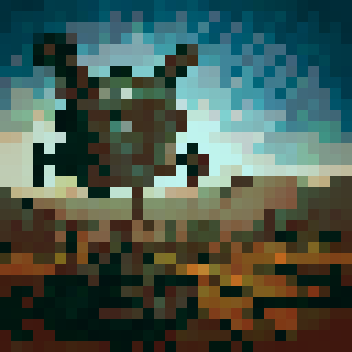 worn and weathered, industrial excavation machine, towering over the desolate landscape, surrounded by swirling clouds of dust and debris, with intricate mechanical gears and steampunk-inspired design