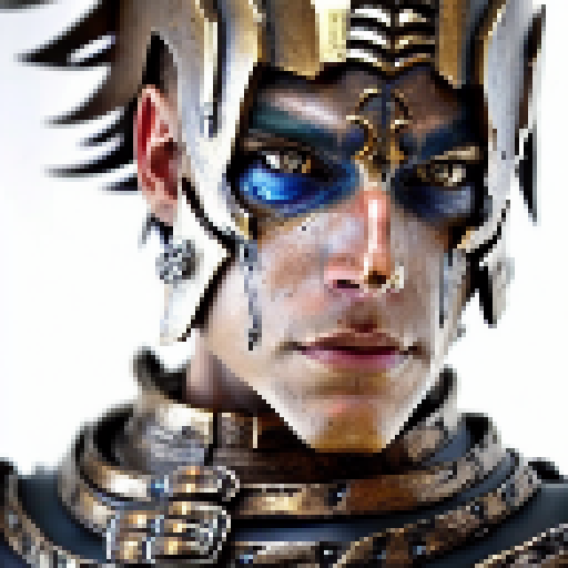 Spartan warrior, clad in shining bronze armor, grips a weathered human skeleton with a determined look on his face, set against a backdrop of mystical runes and glowing crystals in a high-fantasy RPG style.