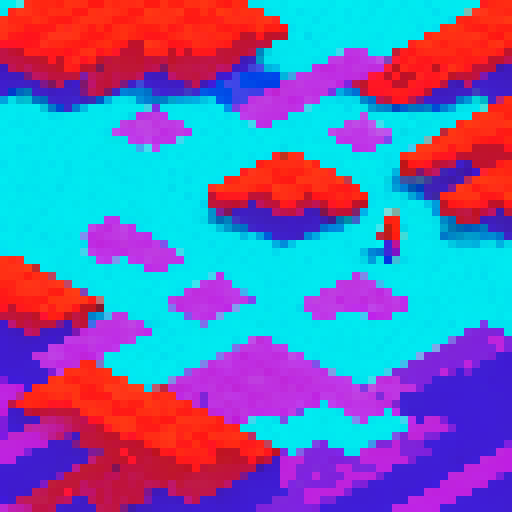 beautiful colorful retro jrpg full tile-set, isometric, 64px, bunch of separate tiles, into the breach style 