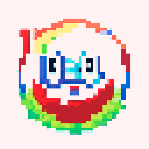 Pixel art with minimal color palette. up to 4 colors