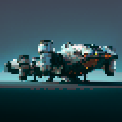 pixel art spaceship