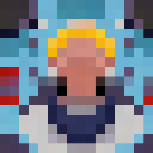 Four characters, each with distinct variations, depicted as game icons in 16x16 pixel art style, showcasing close-up portraits