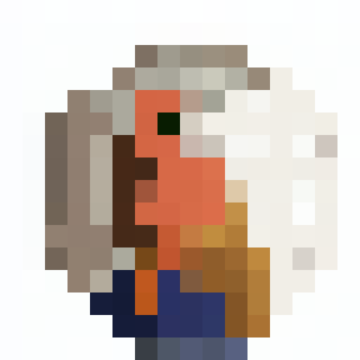 "16x16 pixel art close-up portrait of an opulent Old-World princess adorned with sparkling jewels, gazing out from the balcony of her majestic castle, reminiscent of a classic game icon."