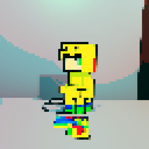 make this image look like 8 bit animation