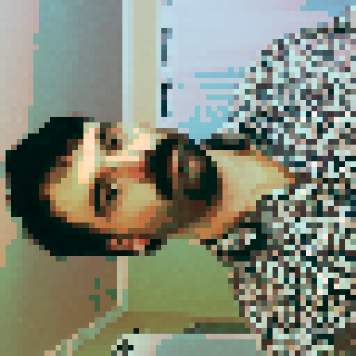 Mustached man with stubble and squinty eyes, in the style of a street figher character