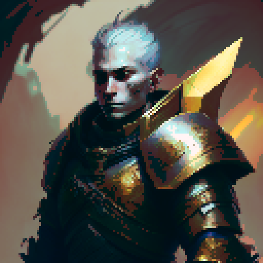 Human Male Paladin, Strong and tough, adorned in large plate armor, emanating a godly aura, basked in the radiant sunlight, wielding a mighty mace, In a stoic pose, ready for battle in a fantasy Medieval RPG style