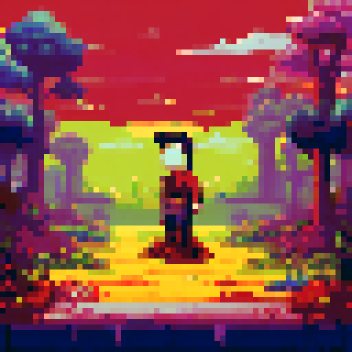 full-length man 2D, pixelart, white background, png