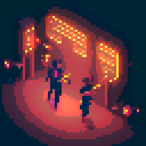 Street merchant assassin girl, neon-lit night market, slicked-back hair, pixelated sniper rifle, fluorescent tattoos, sRGB glow, bustling crowds.
