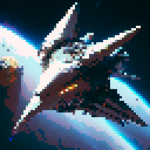 Top-down image of a dragon