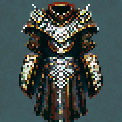 Viny druid armor crafted from twisted vines and shimmering leaves, ready to protect in a fantastical game world as a detailed game asset