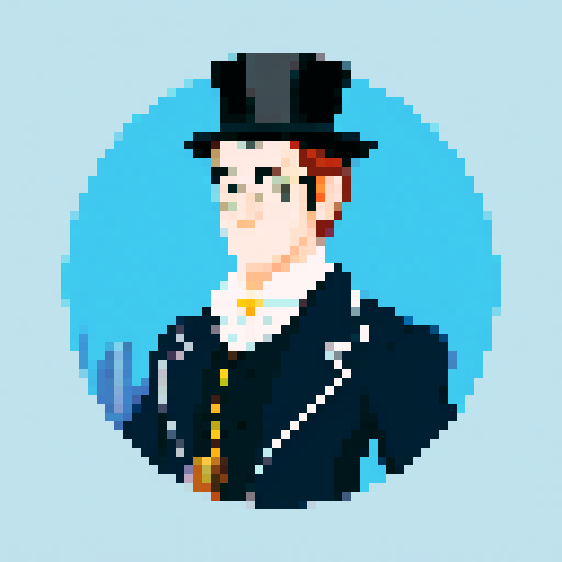 snobbish looking city councillor male 16th century with monocle and top hat