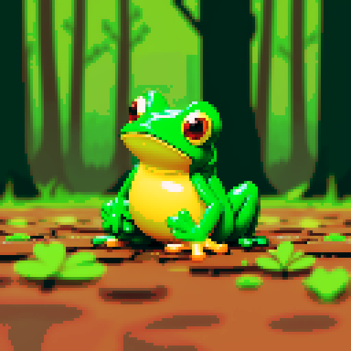 frog on forest floor