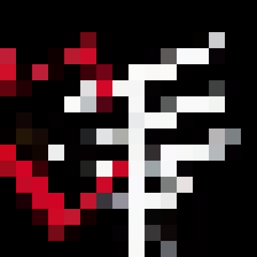 white sketch, top of telephone pole, red lighting zigzags, game icon, 16x16, pixel art, close up, portrait