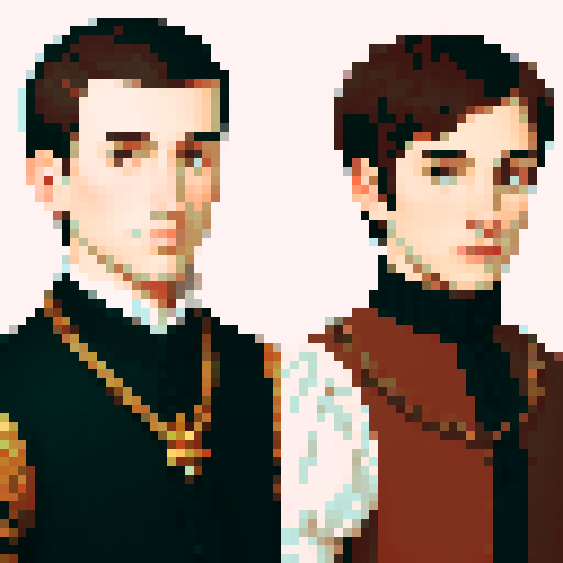 portraits of different male people during the 16th century

