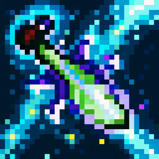 dagger with a purple poison dripping from its blade, game icon, 32x32 pixel art, sRGB, skill art, close up, portrait