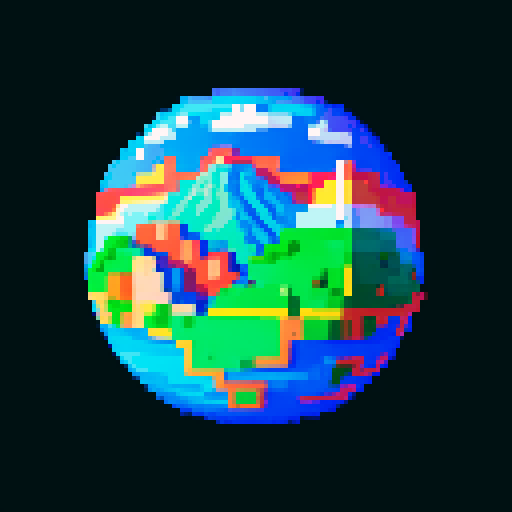 planet where the surface of the planet is red and mountainous