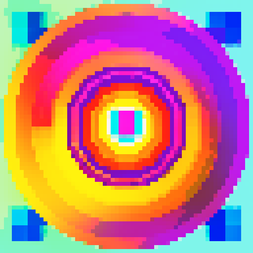 golden aura, round, vibrant colors, shimmering rays, retro video game vibes, low resolution, blocky pixels, 8-bit art, glowing outline, saturated hues, digital nostalgia, glowing orbs, radiant energy, nostalgic gaming aesthetic, vibrant and punchy palette, sRGB color space, pixelated perfection