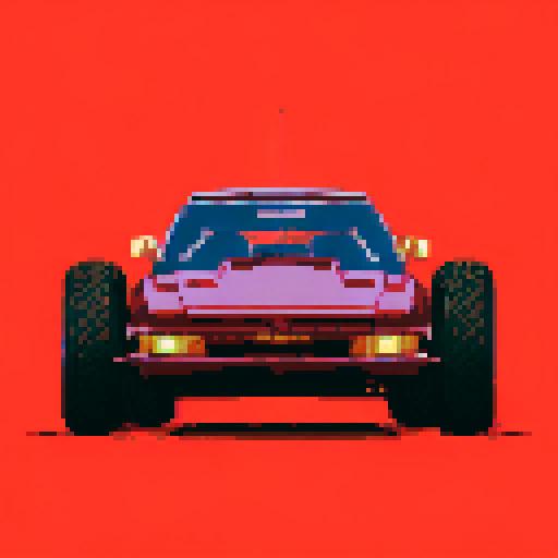 Photorealistic, centered Honada Accord in a three quarter view, right wheel in front, clean background, pixel art style with sRGB colors