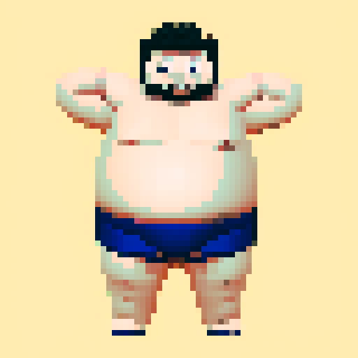 chubby cartoon in underwear