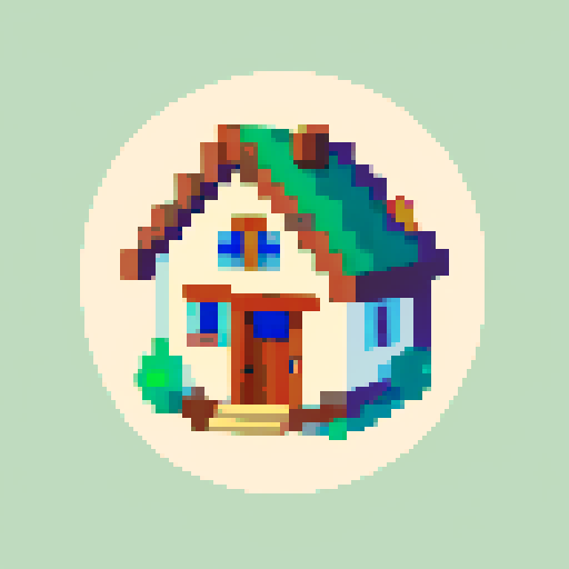 Home icon for web element in medieval style