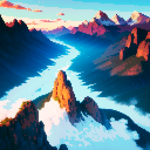 Underneath a vast azure canvas, the heavens unfold in a breathtaking display of cerulean brilliance. Towering mountain peaks, cloaked in a majestic tapestry of earthy tones, rise with stoic grandeur against the backdrop of the boundless blue sky. Wisps of fluffy clouds dance gracefully, casting fleeting shadows upon the rugged terrain below. The interplay of sunlight bathes the mountains in a cascade of hues, from subtle morning glows to the warm embrace of afternoon rays. This panoramic mountai