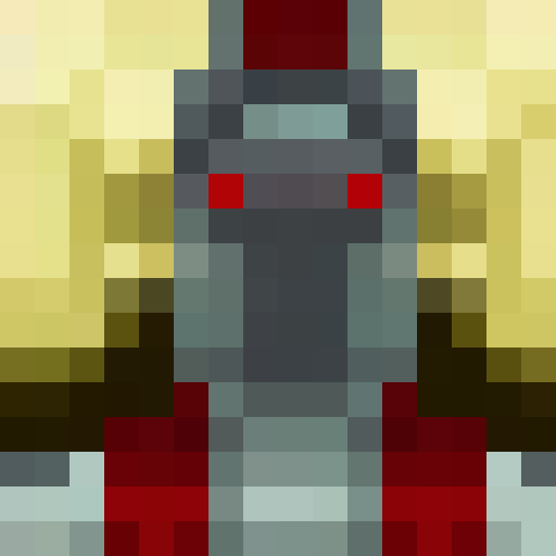 A pixelated skeleton with glowing red eyes stands in a foggy graveyard, holding a rusted scythe and surrounded by twisted trees and gravestones.