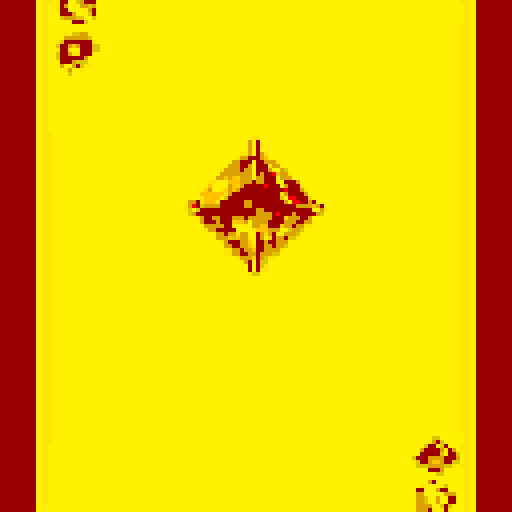 Create a yellow topaz gem in the center of the card