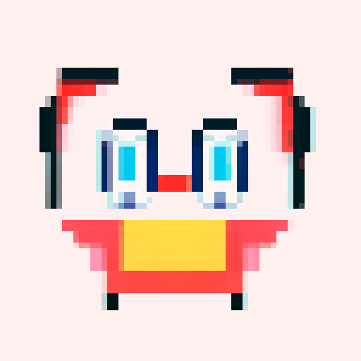 Pixel art with minimal color palette. up to 4 colors