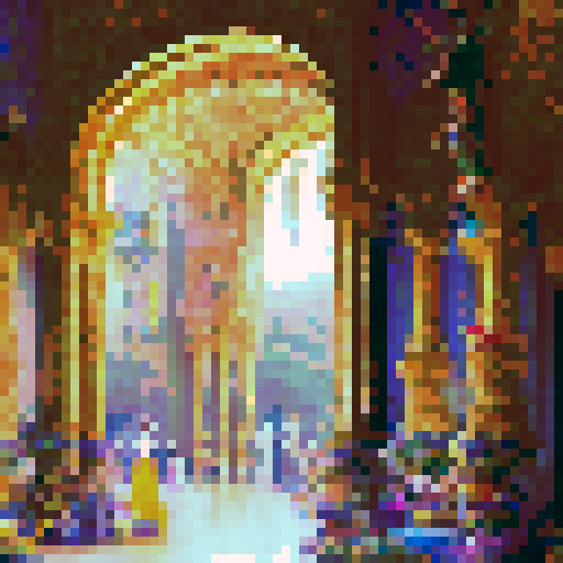 "Vibrant, intricate, Mughal-inspired palace garden with exotic flowers, glistening fountains, and peacocks strutting amongst the marble archways, as the royal family enjoys a lavish feast on intricately decorated golden thrones."