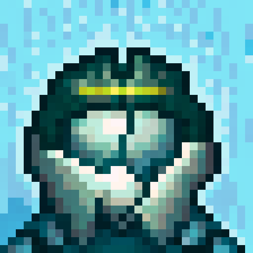 Wolf avatar, portrait, glowing eyes