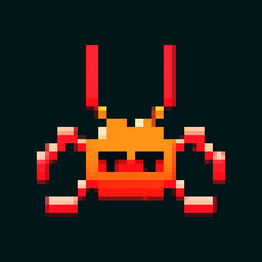 a monster for a 2d platformer game, like a spider