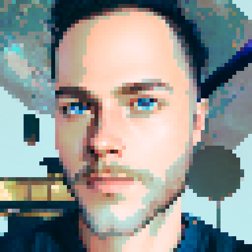 portrait man with blue eyes and beard