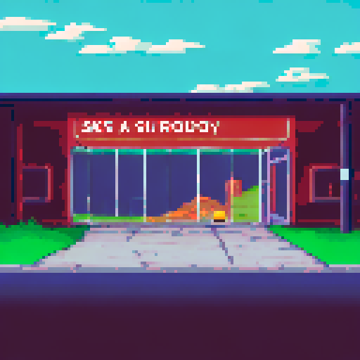 abandoned indoor playground