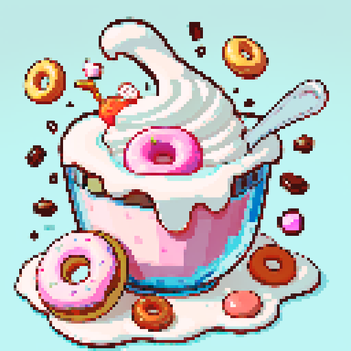 donut, yogurt