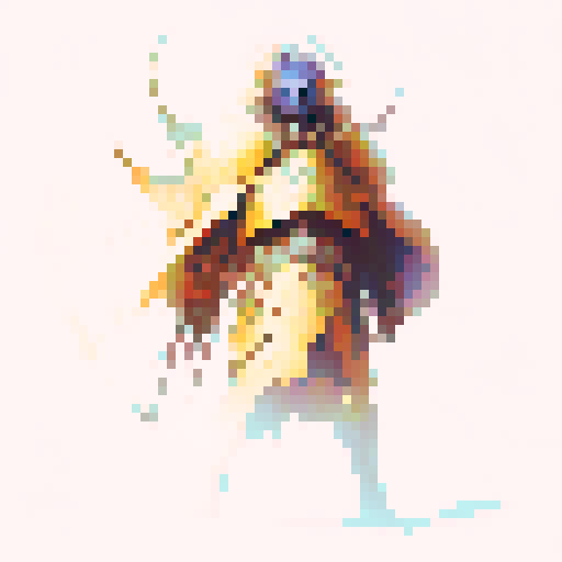 Warrior in attack pose