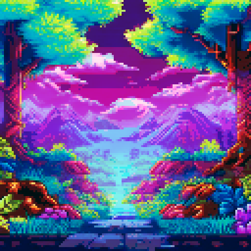 Purple forest, “Spiky Nad´s” writing in the center of the picture,
Hedgehogs on the round