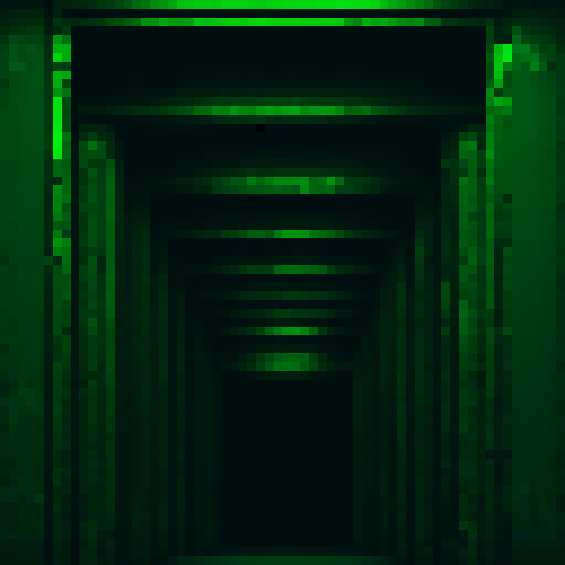 closeup of infinite doorways inside another doorway