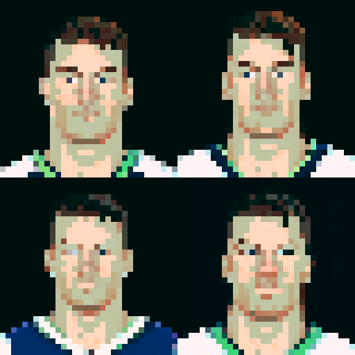 nfl football player, profile view, forward-facing, wearing jersey, no helmet, game icon style, sRGB, skillful expression, close-up portrait