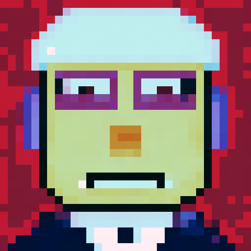 Fill canvas with a galaxy background using dark blues, purples, and stars. Place a white astronaut silhouette in the center of the canvas