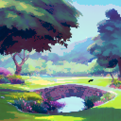 Sprawling, manicured fairways lined with vibrant flowers, towering palm trees casting long shadows, a golfer in pristine white attire swinging their club with precision, capturing the elegance and grandeur of a high-class golf course in a landscape portrait