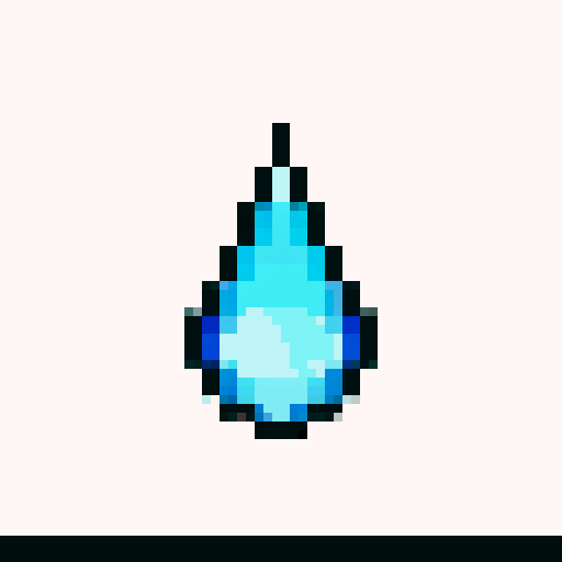 Water droplet with light background