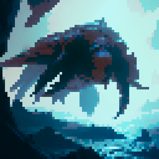 Underwater warrior versing the kraken