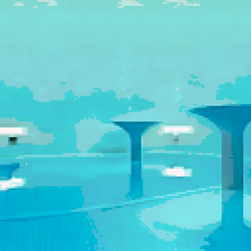 pool, clean, bright, indoors, water, sRGB, pixel art, background