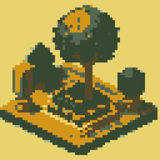 topiary plant, isometric asset, decorative pot, art nouveau garden, pixel art, sRGB