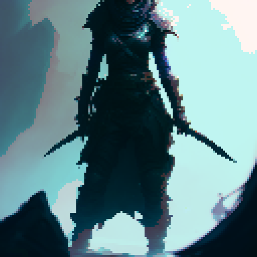 female barbarian, tall, menacing, full body, intense glare, angry, large axe, tribal tight-fitting clothing, Action Pose, Imposing stance, fantasy Medieval RPG