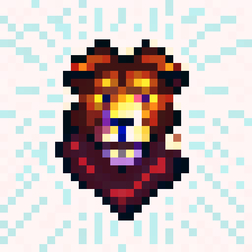 Summon Lion Spell Icon, 32x32 pixel art, sRGB, skill art, close up, portrait