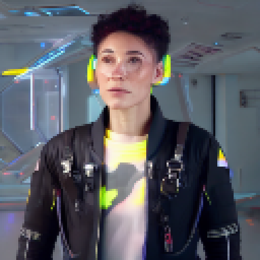 "Futuristic space explorer, clad in a cyber sleek suit, strikes a skydive pose while riding a ferocious beast through the infinite abyss of space, surrounded by neon lights and holographic projections."