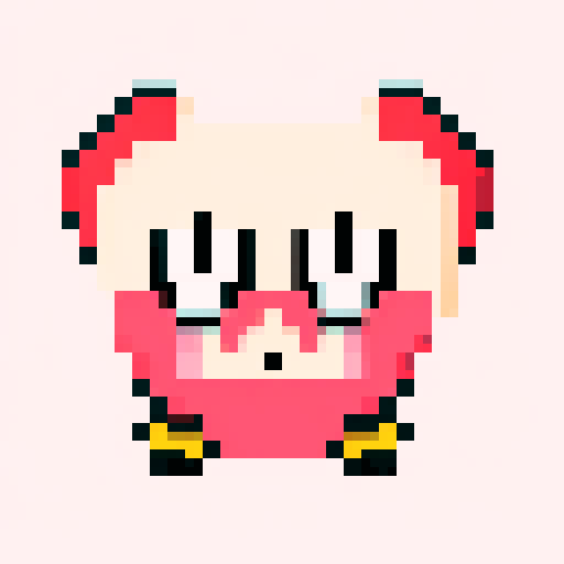 Pixel art with minimal color palette. up to 4 colors