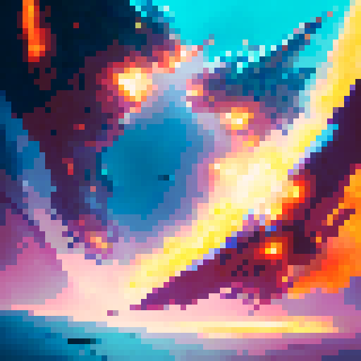 Dynamic, comic book-style action. Two wrestlers, one with a fiery red aura, the other with a shimmering blue aura, are locked in a fingerlock. Energy crackles between them as they strain to overpower each other.